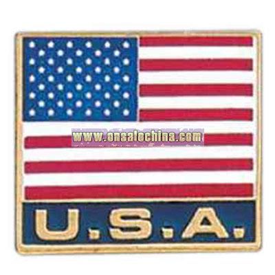 Promotional Usa - Stock Patriotic Design Lapel Pin