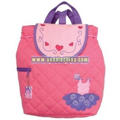 Childrens Cotton Quilted Backpack