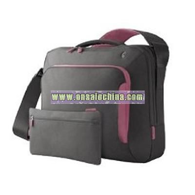 17-Inch Energy Collection Messenger Bag (Gray/Flamingo Pink)