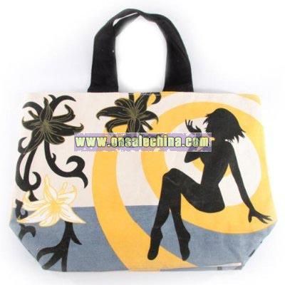 Let's Party Cotton Beach Shopping Bag