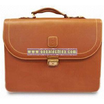 Brown Korea PU Briefcase