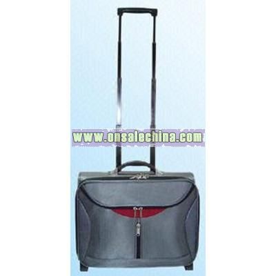 Red and Gray Wheeled Briefcase