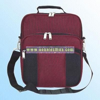 Two Zippered Front Pockets  Briefcase