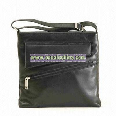 WFashionable Leather Shoulder Bag