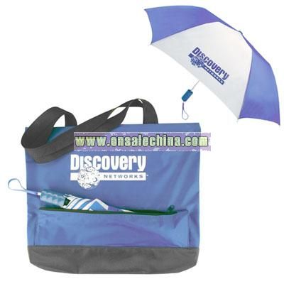 Large Monsoon Tote with Matching Umbrella