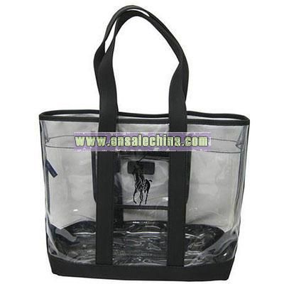 Polo Ralph Lauren Clear/ Black Pony Tote