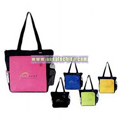 Tote Bag Features a Front Slip Pocket