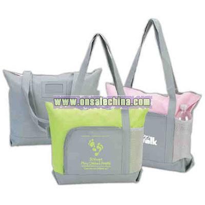 Promotional Fashion Zipper Tote Bag