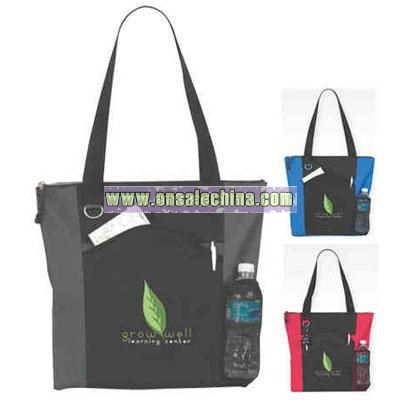 Tote Bag With A Front Velcro (r) Pocket
