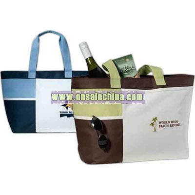 Sky Blue-white - Insulated Tote
