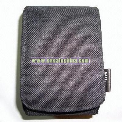 Camera Bag with Black Fuzz Fabric Lining