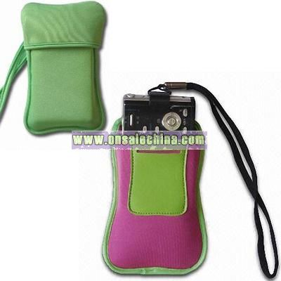Neoprene Camera Bag with Wrist and Belt Strap