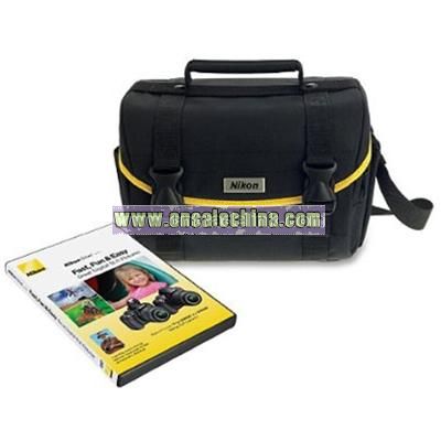 Nikon D3000-D5000 DSLR Starter Kit with Nikon School DVD Fast, Fun & Easy III / IV and D-SLR System Case