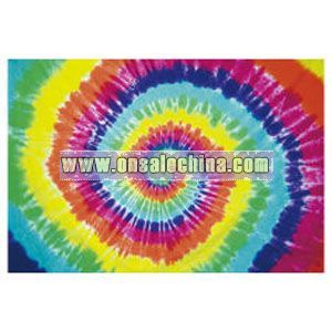 Tie-dyed cotton banner