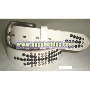 White Leather Belts