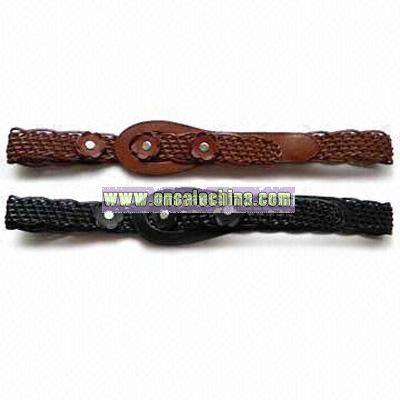 Leather Braided Belts