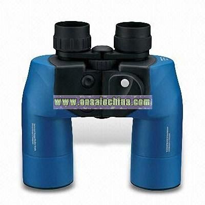 Waterproof Binoculars with Built-in Range Finder and 50mm Objective Lens