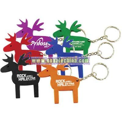 Reindeer shaped key chain