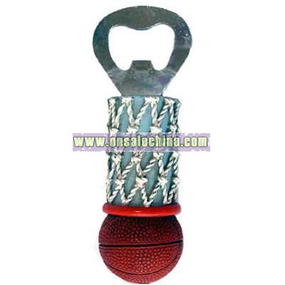 Basketball shape bottle opener