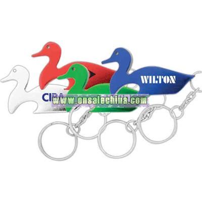 Duck - Aluminum metal key chain bottle opener