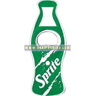 Soft drink bottle shape bottle opener with magnet