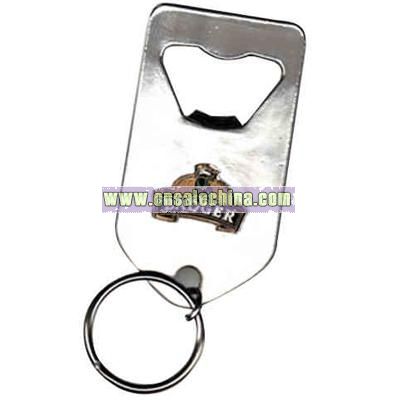 Can and bottle opener on a key ring