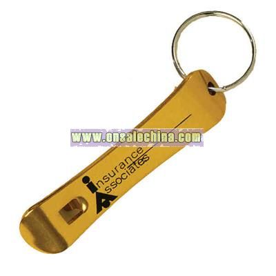Metal bottle opener keychain