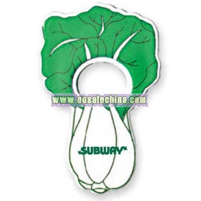 Jumbo size cabbage shape bottle opener with magnet