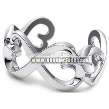 925 Sterling Silver Wide Bangle Bracelet