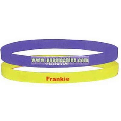 Custom printed silicone bracelet