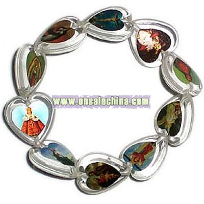 Heart Rosary Bracelet