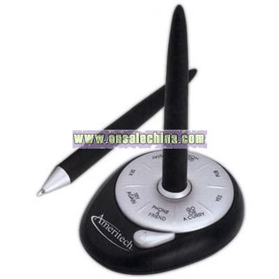 Decision maker desk stand and pen