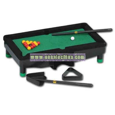 Mini pool billiard table executive travel game set