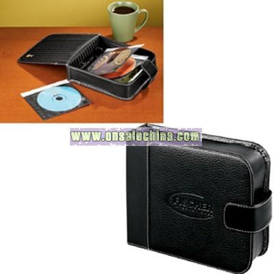 Case Logic Pro DVD/CD Leather Desk Organizer - Black