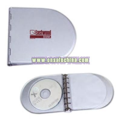 Compact aluminum CD/DVD holder