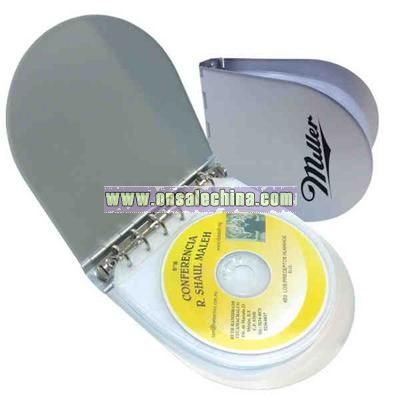 Gun metal colored aluminum compact disc holder