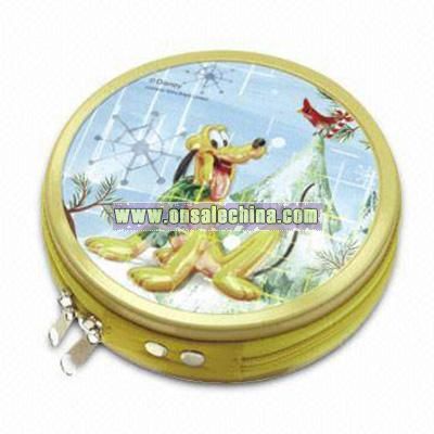 Tinplate CD case with 24pcs inner pages