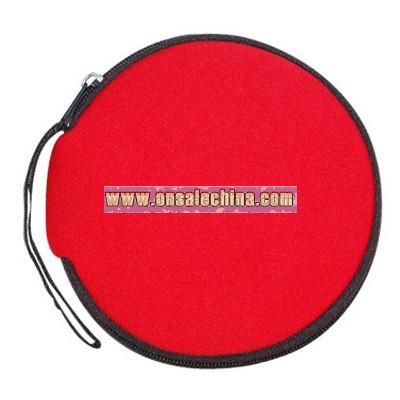Round CD wallet holds 12 CDs