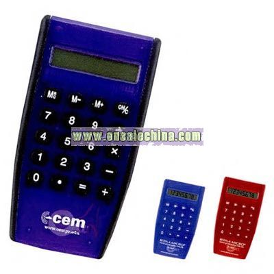 Thin translucent calculator
