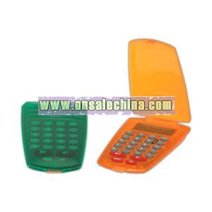Translucent foldable calculator