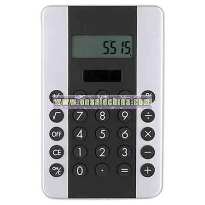 Dual power 8-digit full function pocket calculator