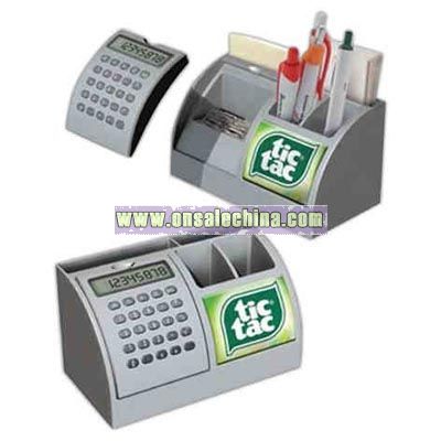 Desk station calculator
