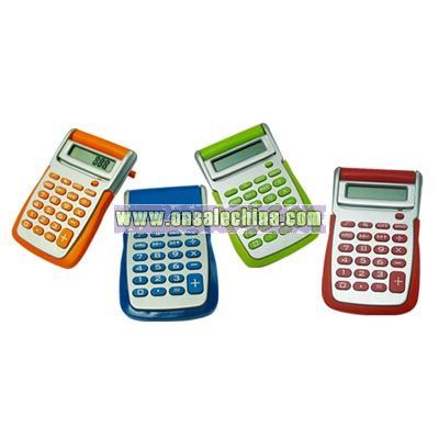 8 digit Flip top Calculator with rubber grip