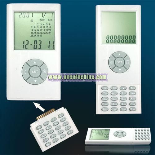 iPod design innovative Patented calendar clock with detachable calculator