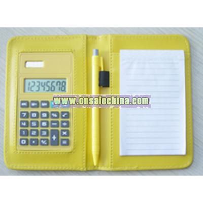 Calculator with notepad