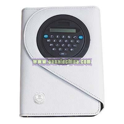 Leather Cover Organizer With Calculator