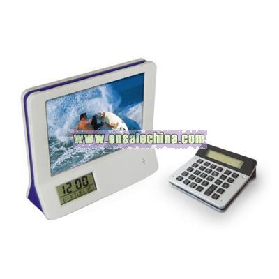 Photo Frame Calculator with LCD Calendar and Alarm Cloack