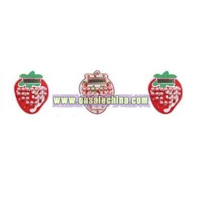 Strawberry Shape Cartoon Calculator