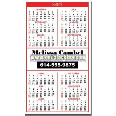 Full Color Year Calendar