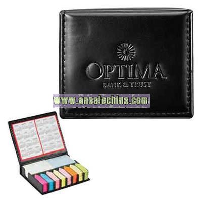 Ultrahyde organizer contains sticky notepads flags and calendar